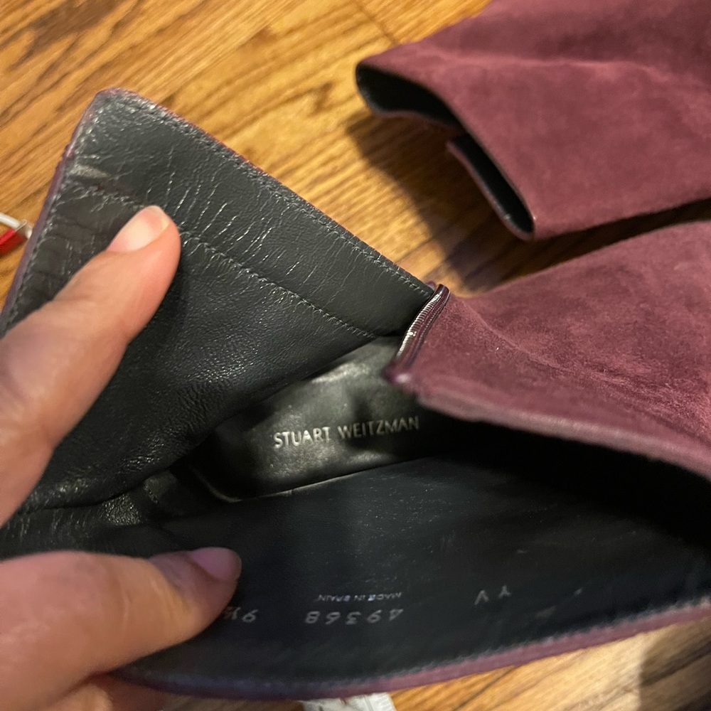Stuart Weitzmann Booties-Gently Worn-Burgundy Col… - image 5